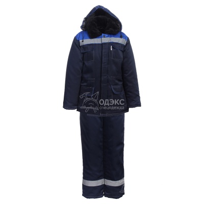 Костюм Урал утепл. (к+бр, тк. Смес.,синт., т.син+вас)