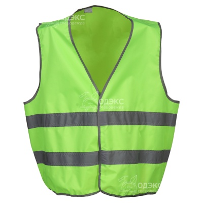 Жилет сигнальный салатовый с СОП (тк.Оксфорд)
