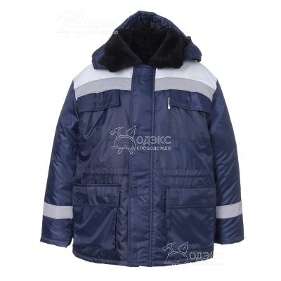 Костюм Бригадир утепл. (к+пк, син.+сер. с СОП) 2
