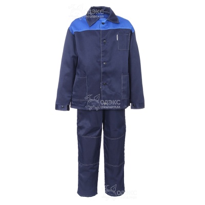 Костюм Дамаск с усилением куртка+брюки, син.+вас. (2)