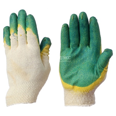 Перчатки трикотажные обливные с 2-м латексом