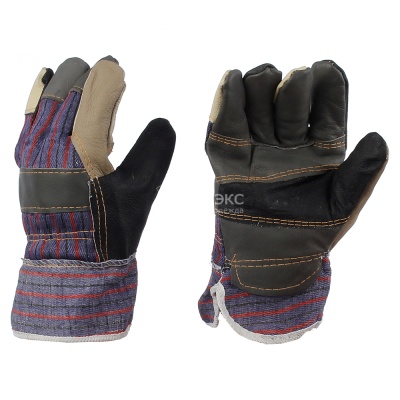 перчатки комб. кожа жестк. манжет