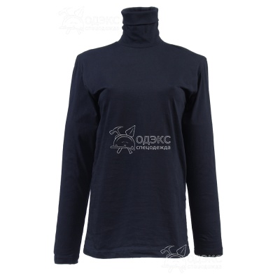 Водолазка с длин.рукавом, т. синий (хлопок)